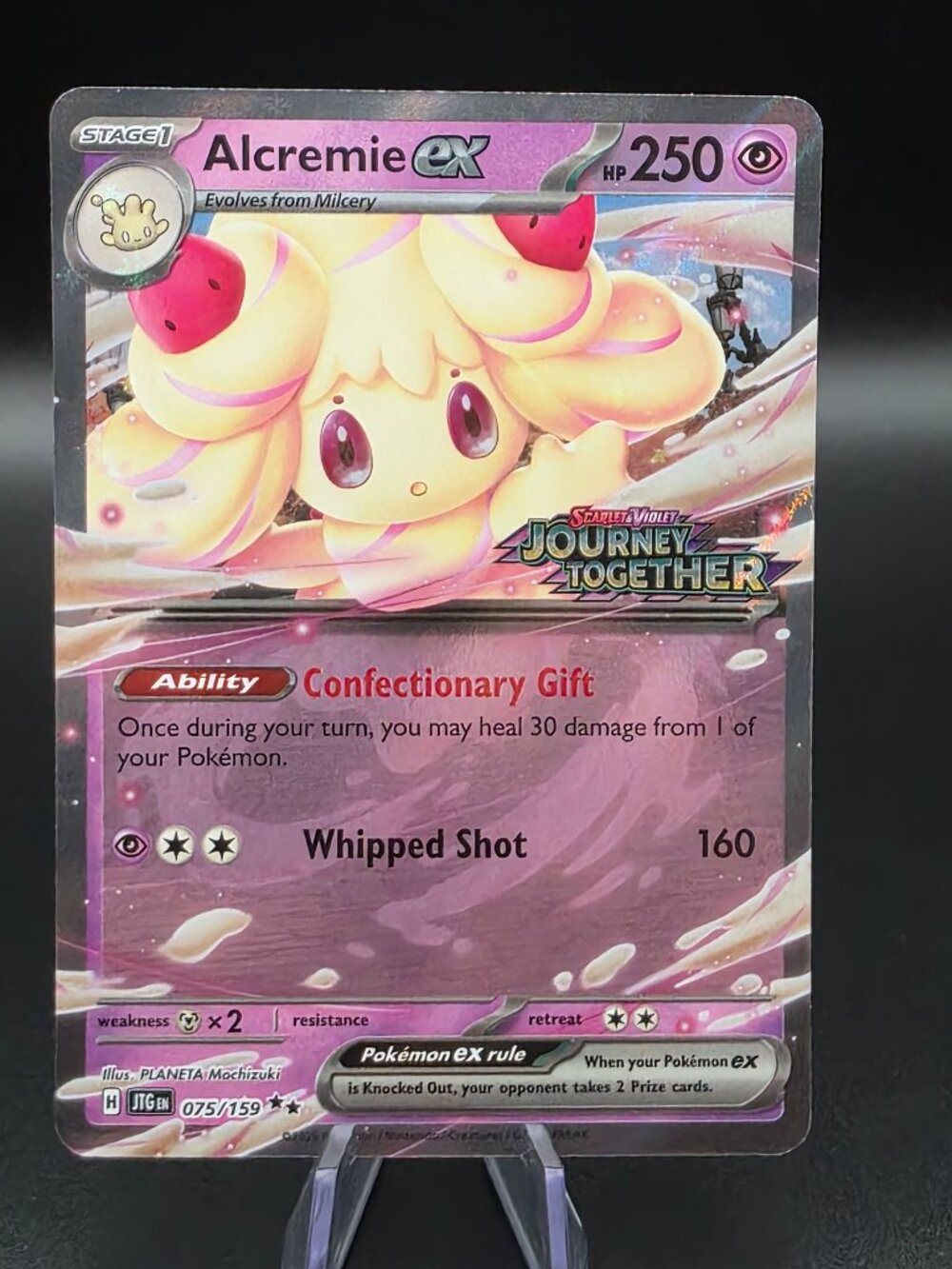 Alcremie ex (Journey Together Stamped) Holo Double Rare075/159 NM